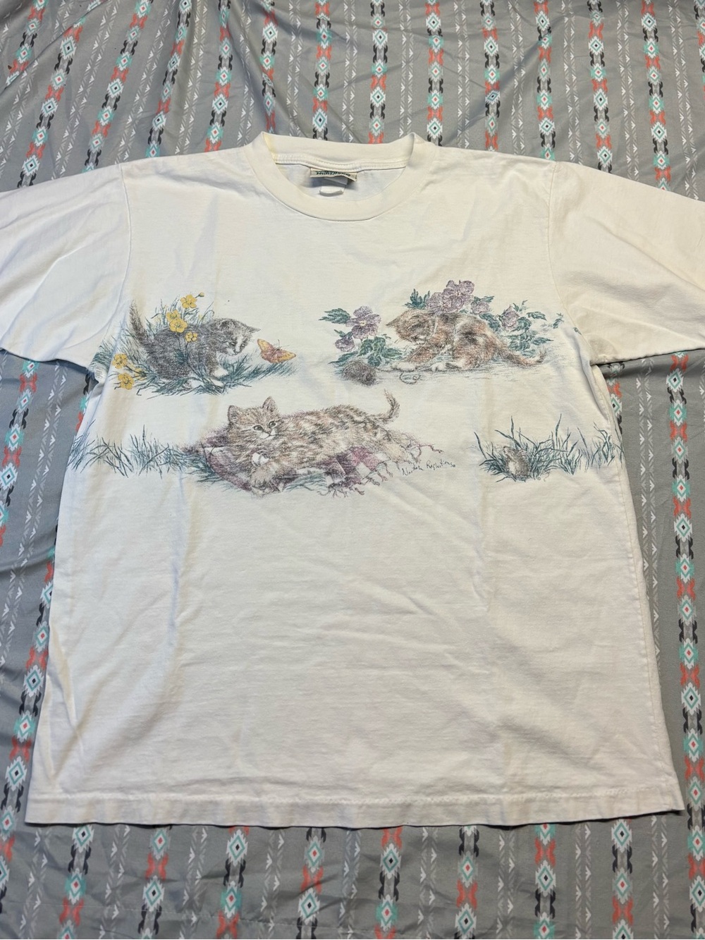 🍄Vintage Northern Reflections Kitty Cat Short Sleeve Tee